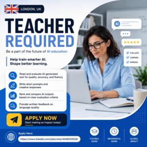 Teacher Required in London