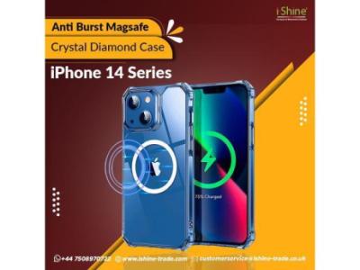 Buy Bulk Anti Burst Magsafe Crystal Diamond Case For iPhone 14 Pro Max in UK