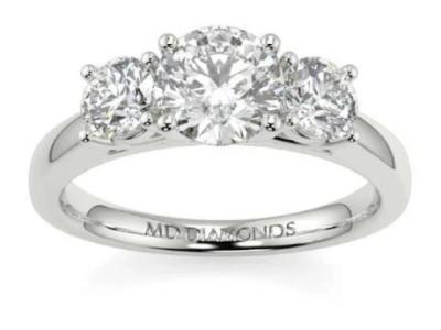 Stunning Round Three Stone Engagement Rings in London – Shop Now!