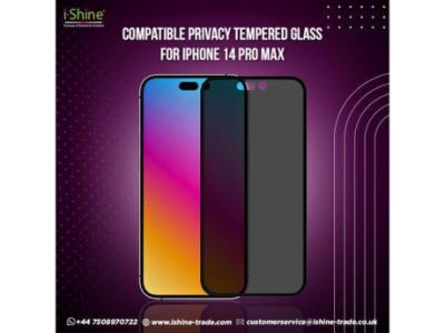 Buy Bulk Compatible Privacy Tempered Glass for iPhone 14 Pro Max in UK