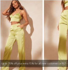 Up to 70% off plus extra 15% for all new customers at PLT