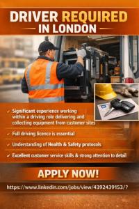 Driver Required in London