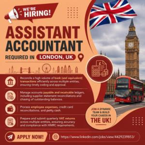 Assistant Accountant Required in London