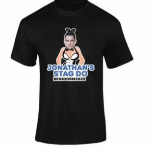 Personalised Dress and Bunny Ears Stag T-Shirt