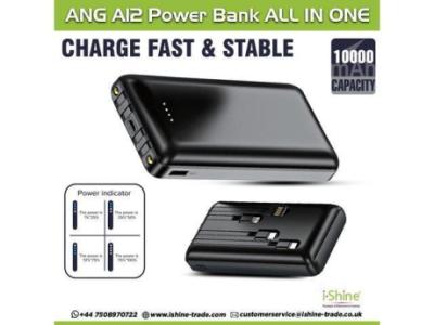 Buy Bulk ANG A12 Portable Power Bank 10000Mah in UK