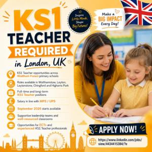 KS1 Teacher Requried in London