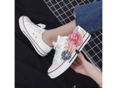 Floral canvas shoes 10% off