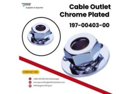 Cable Outlet Chrome Plate For Boats
