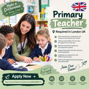 Primary Teacher Required in London