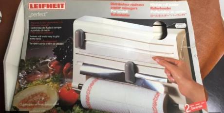 White Kitchen Roll Holder