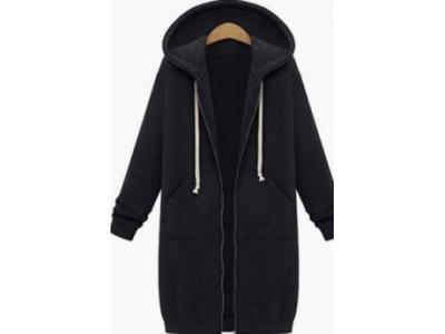 Women's Long Hoodies Sweatshirt Coat1017