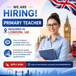 Primary Teacher Required in London