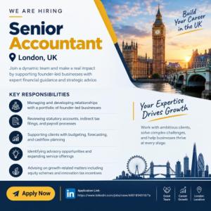 Senior Accountant Required in London