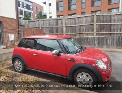 Mini HATCHBACK, 2010, Manual, 1.4, 3 doors, RED, ready to drive