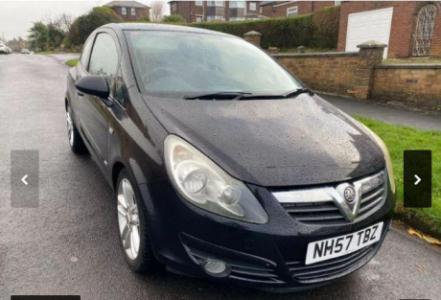 2008 Vauxhall Corsa 1.2 I 16V SXI 3Dr with Full-Service History& Fancy Alloy wheels& Low 60K Miles