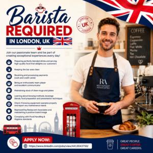 Barista Required in London
