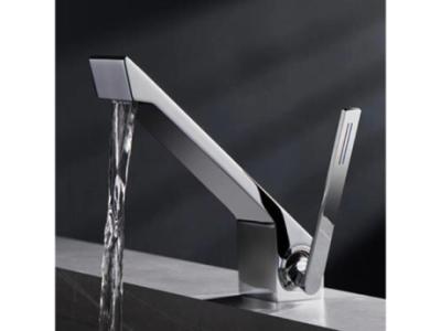 Art Designed Brass Grey Color Mixer Bathroom Sink Tap Basin Tap TC0343