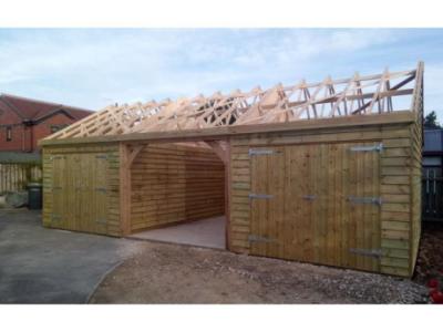 Buy Self-Build Classic Prefabricated Timber Garage Kits - Passmores!