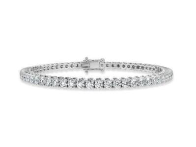 Buy 18K White Gold 2.50 Ct Round Diamond Tennis Bracelet