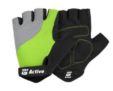 Green Short Finger Cycling Gloves