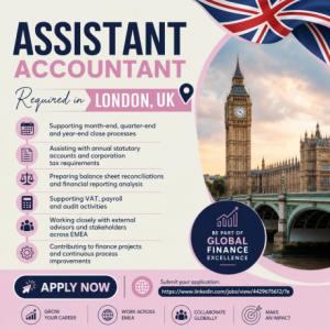 Assistant Accountant Required in London