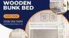 A White Wooden Wonder Bunk Bed