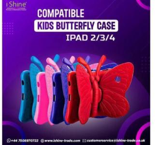 Buy Bulk Compatible Kids Butterfly Case For iPad 2/3/4 in UK