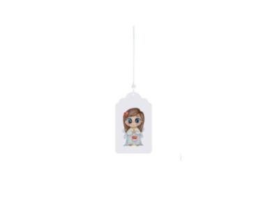 A beautiful angel and unique greeting, Birthday tag or bookmark gift tag