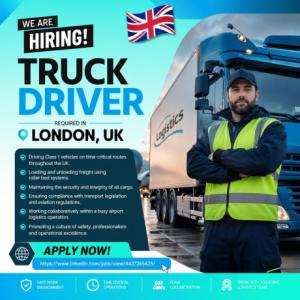 Truck Driver Required in London