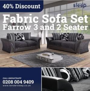 Fabric Sofa Set Farrow 3 and 2 Seater
