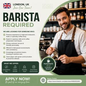 Barista Required in London