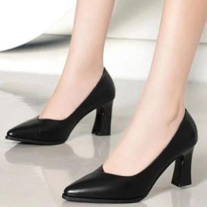 Pointed Toe Mid-Heel Office Womens Shoes,NEW!