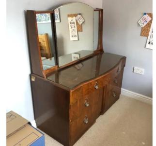 Mid-century vanity / drawers: for restoration