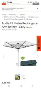 Addis 4 arm rotary airer brand new still in box
