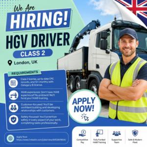 HGV Driver Class 2 Required in London