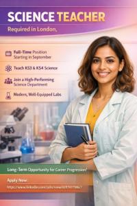 SCIENCE TEACHER Required in London