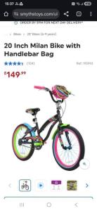 Milan bike girl 20 inch