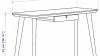 IKEA LISABO DESK WITH A DRAWER, ASH VENEER 118X45 CM