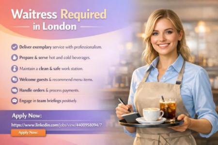 Waitress Required in London