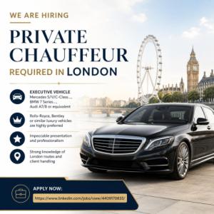 Private Chauffeur Required in London