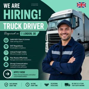 Truck Driver Required in London