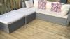 Rattan style garden sofa