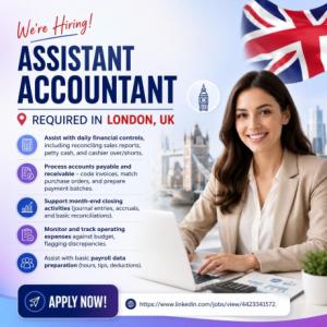 Assistant Accountant Required in London