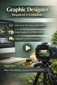 Graphic Designer Required in London