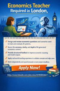 Economics Teacher Required in Dubai