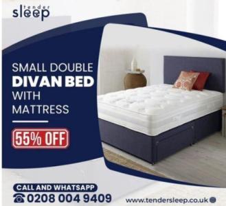 Small Double Divan Bed With Mattress