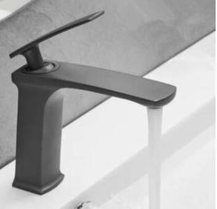 Antique Basin Tap Matte Black Brass Mixer Bathroom Sink Tap TB145M