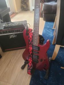 Full guitar amp pedals etc Peavy amp and Yamaha Guitar