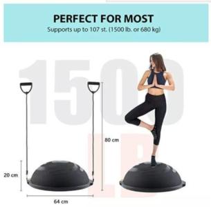 Gym weights and balance ball