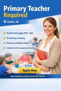 Primary Teacher Required in London